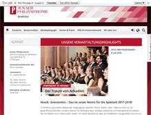 Tablet Screenshot of jenaer-philharmonie.de